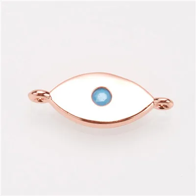 AC18309Rose gold Амулеты для изготовления ювелирных изделий Глаза посеребренные амулеты модные звезды в форме Креста Подвески для изготовления ювелирных изделий DIY амулеты для браслетов - Окраска металла: AC18309Rose gold