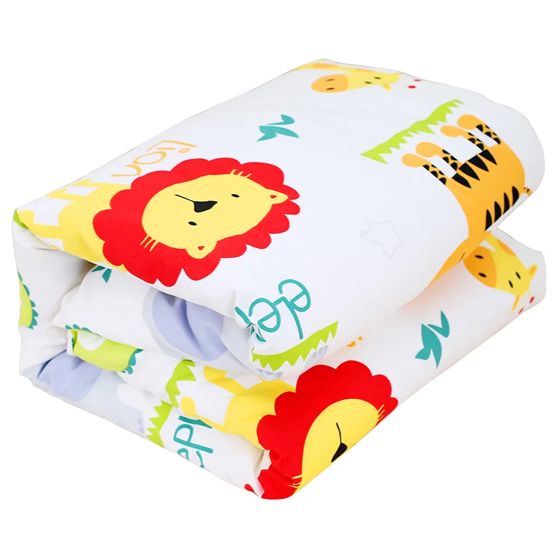 

130*100cm Cotton Baby Quilt With Filling For Autumn Spring 1pcs Cute Print Infant Bedding Soft Breathable To Skin Baby Quilt