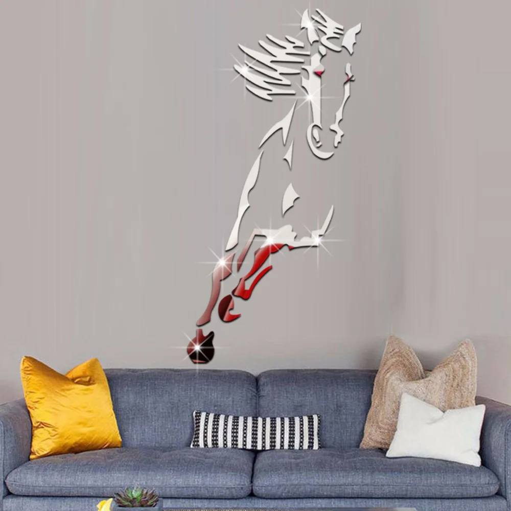 Европейские популярные акриловые зеркальные кристаллы 3 d для гостиной столовой