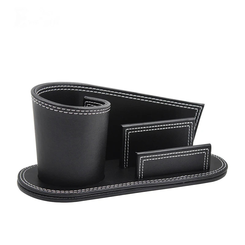 Творческий Искусственная кожа ручка коробки бизнес-держатель для карт