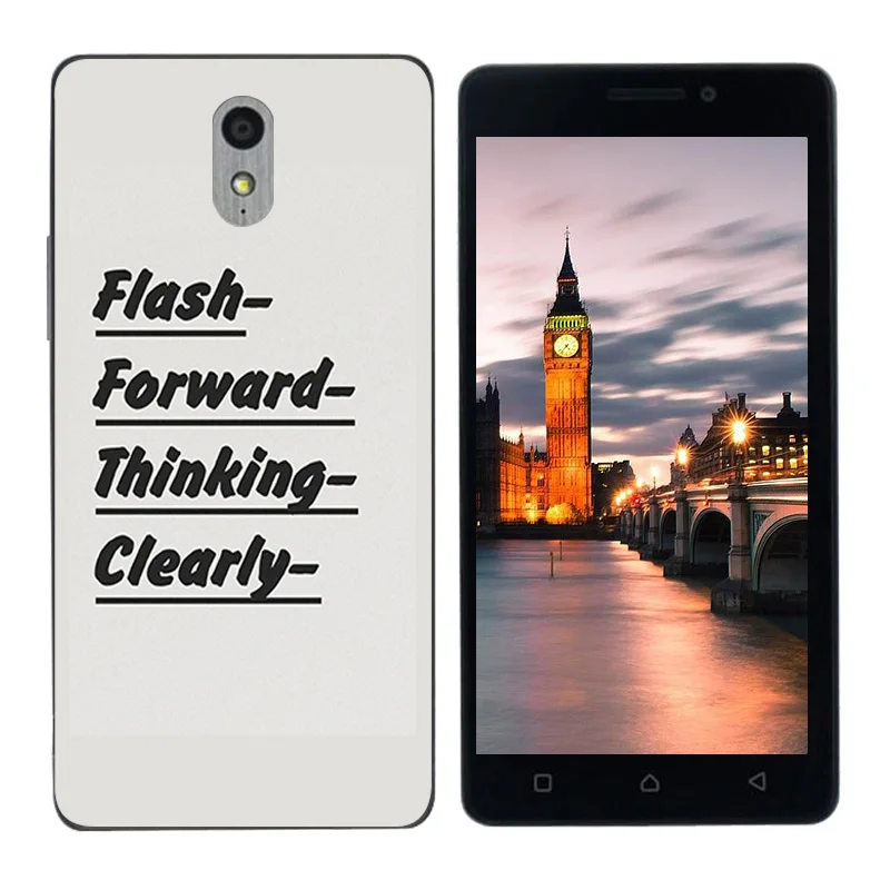 Для Lenovo Vibe P1 M силиконовый окрашенный высококачественный черный чехол из ТПУ с