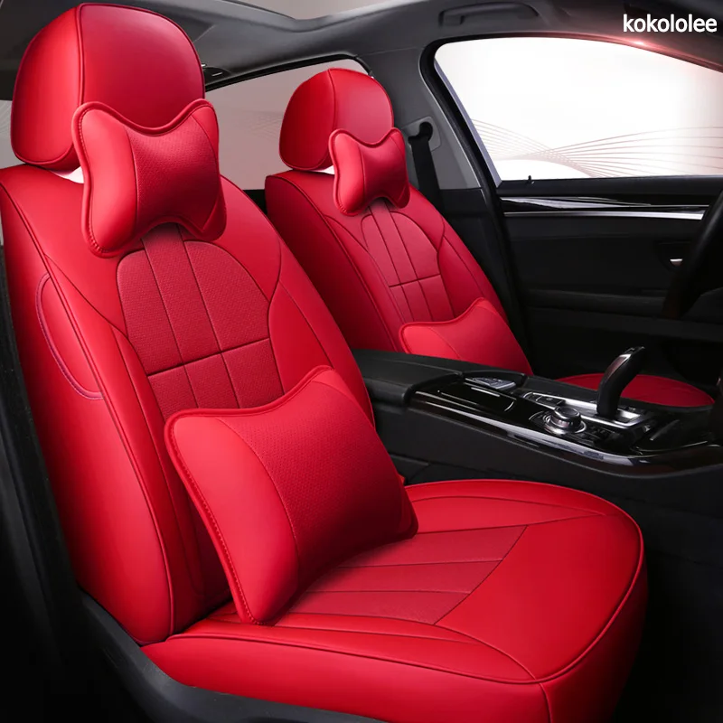 Deluxe Edition Кожаные чехлы для автомобильных сидений для KIA Sportage Cadenza SHUMA Carens Borrego Opirus Sorento Niro автомобильные чехлы для сидений - Название цвета: Deluxe Edition