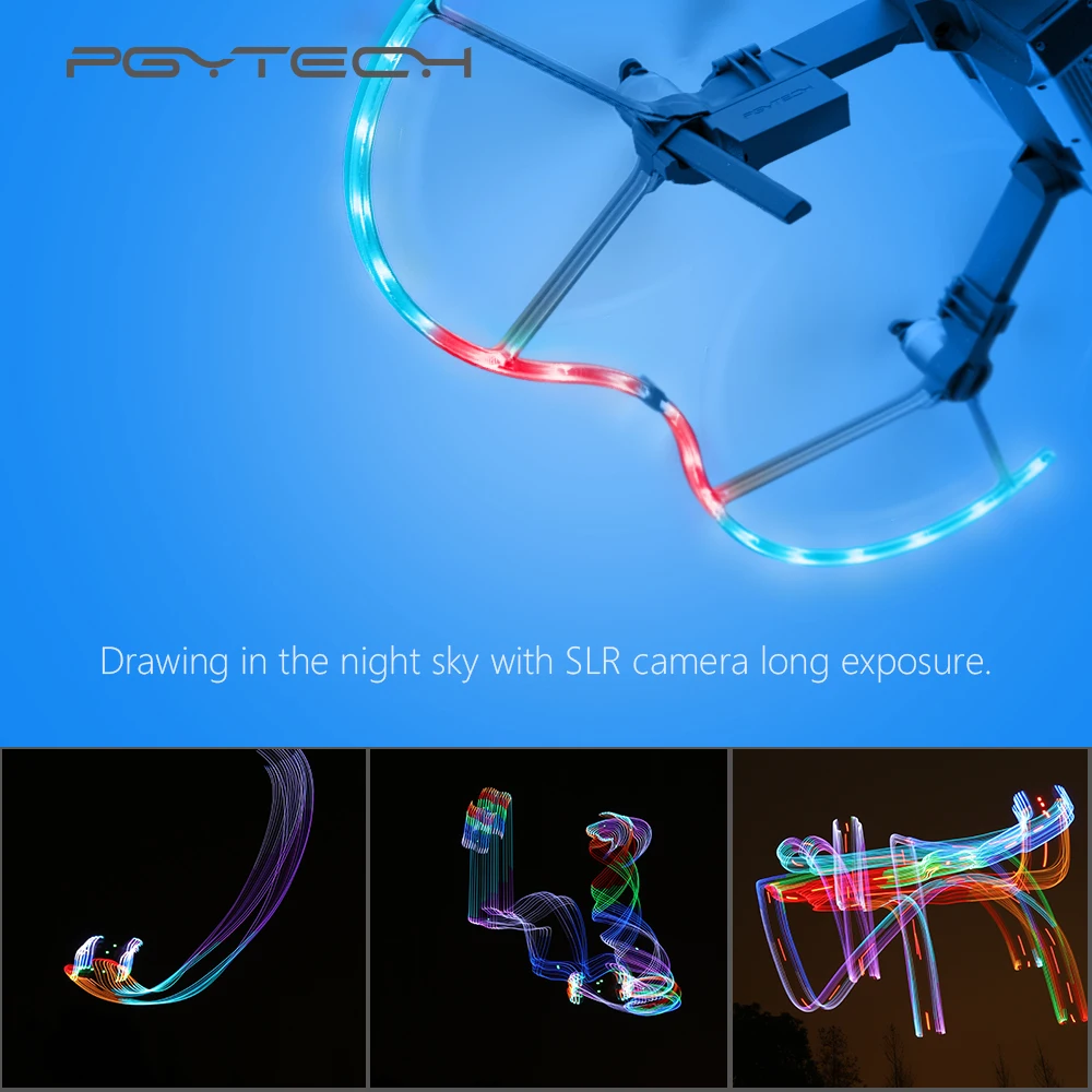 PGYTECH для Mavic Air LED Защита пропеллера с цветным режимом освещения защитный