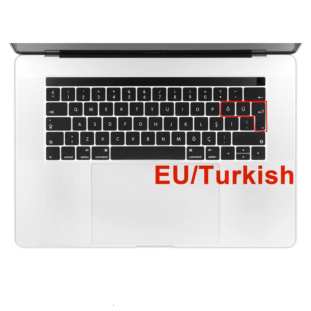 Чехол для клавиатуры из силикона для MacBook Pro 13 15 / Touch Bar A1706 A1707 A1989 A1990