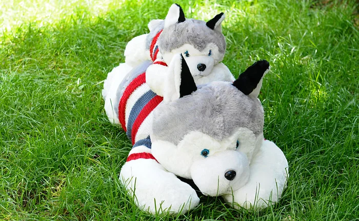 Бесплатная доставка одежда для свитера плюшевая игрушка хаски подушка