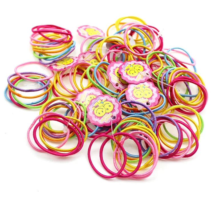 10 шт. Детские эластичные резинки для волос милые аксессуары головные украшения с