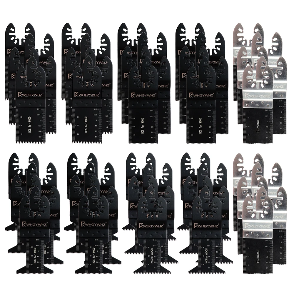 

50 pcs different size multi-function saw blade professional home diy tool set for cutting wood drywall metal plastics