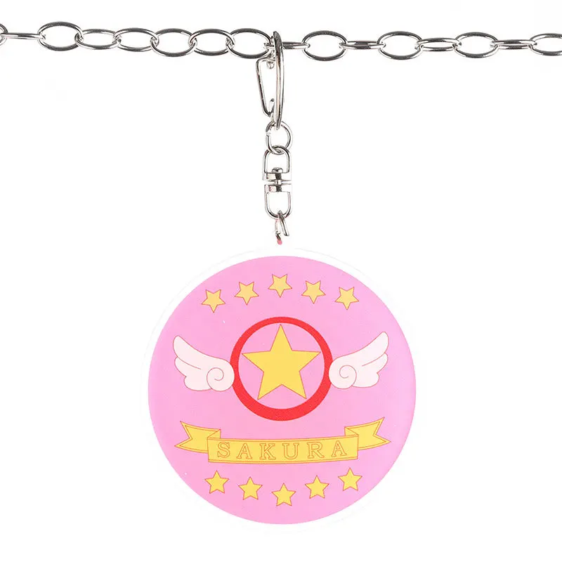 Волшебная карточка брелок для ключей с изображением девушки сакуры классическая