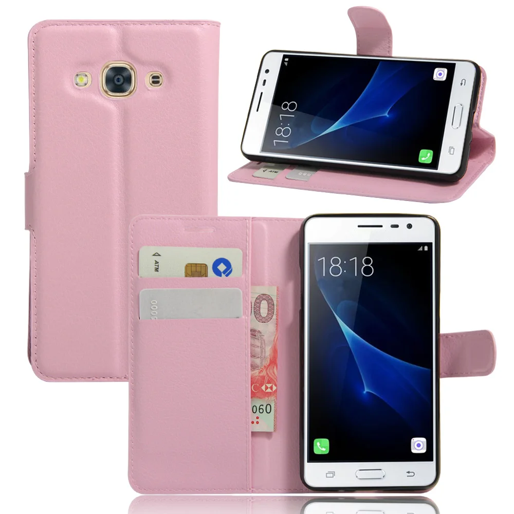 Роскошный кошелек с держателем для карт чехол из искусственной кожи Samsung Galaxy J3 Pro
