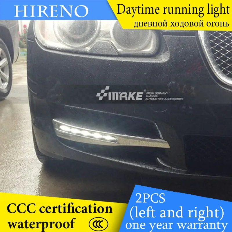 Hireno автоматический способ DRL для Jaguar XF 2008 10 автомобилей дневного Бег сигнальные