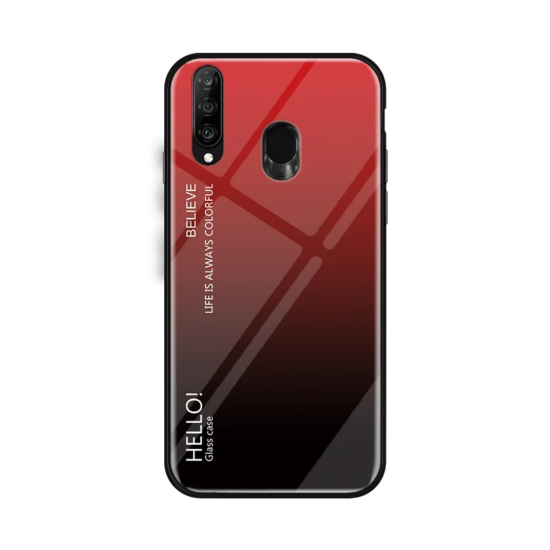 7 Чехлы для samsung Galaxy A50 A30 A70 A20 мраморный градиентный цветной стеклянный чехол для samsung Galaxy M30 M20 M10 A10 чехол - Цвет: 7