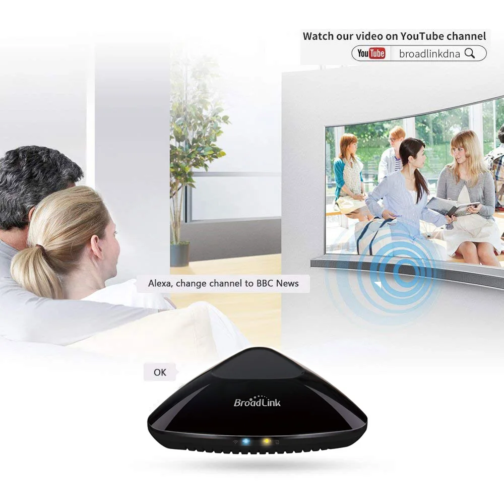 Контроллер Broadlink RM Pro + RM4 совместимый с Alexa Echo Google Assistant RF IR Domotic Hub универсальный
