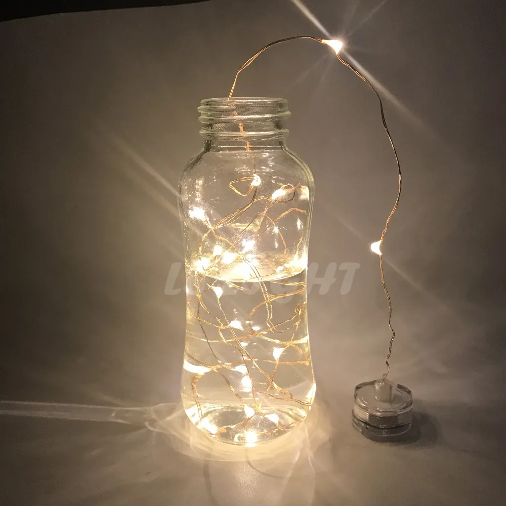 СВЕТОДИОДНАЯ Гирлянда в виде свечи из медной проволоки 2 м питание от