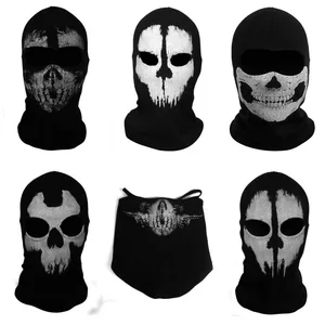 Mayitr Призрак Череп мотоцикл Балаклава для велоспорта на все лицо страйкбольная маска для игры, косплея на открытом воздухе охоты пейнтбольная маска