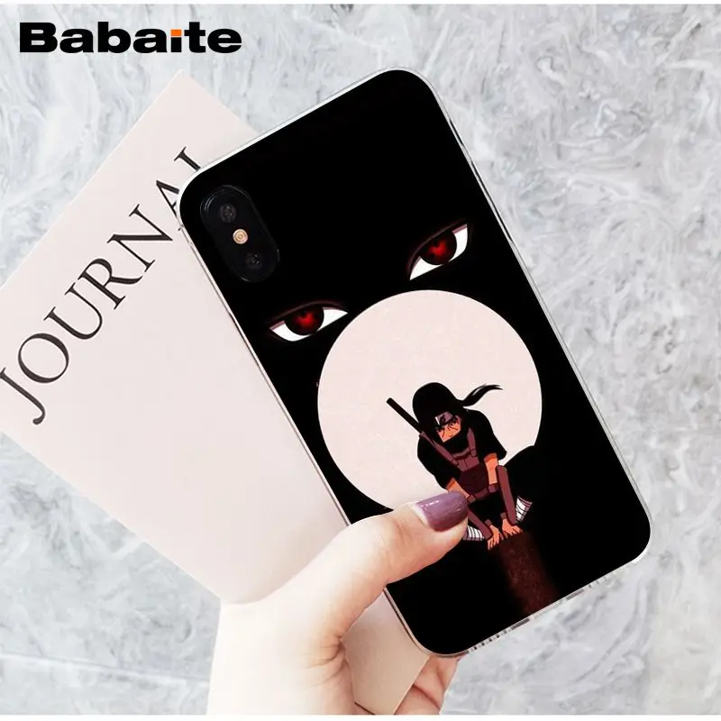 A8 Babaite Naruto Itachi Uchiha японский приход Прозрачный чехол для телефона для iPhone X XS MAX 6 6S 7 7plus 8 8Plus 5 5S XR - Цвет: A8