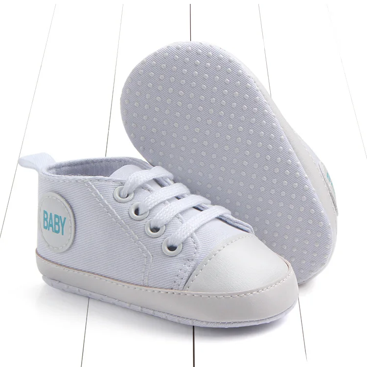 Branded Newborn Sneakers Baby girls Boys Lace-up Canvas Shoes Active All Star Zapatos Bebe Toddler Shoes Infantil Sapatos