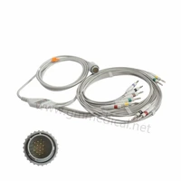 10 lead ekg cable compatible with kanz pc 103104106 cardiolinedelta 1 plus3 plus60 plusiecddk 16pinbanana 4 0