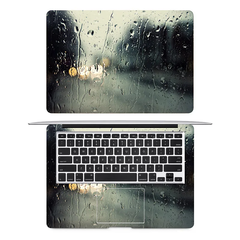 Дождь капля ноутбука наклейка для Apple Macbook Air Pro retina 11 12 13 15 дюймов Поверхность книга Mac ноутбук защитный полный Чехол Кожа - Цвет: AC side