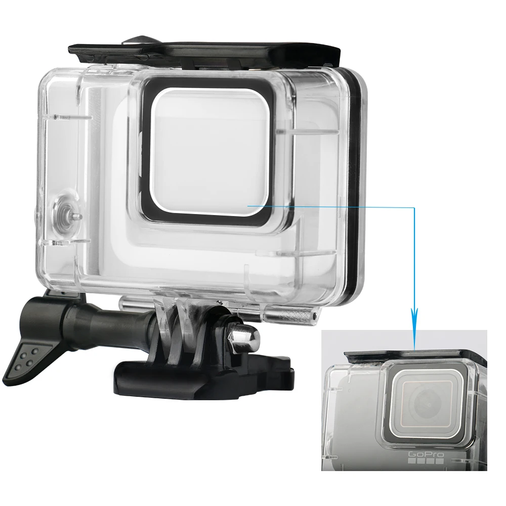 Чехол для камеры Go Pro Hero 7 45 м серебристый и белый цвета|Чехлы экшн-камер| |