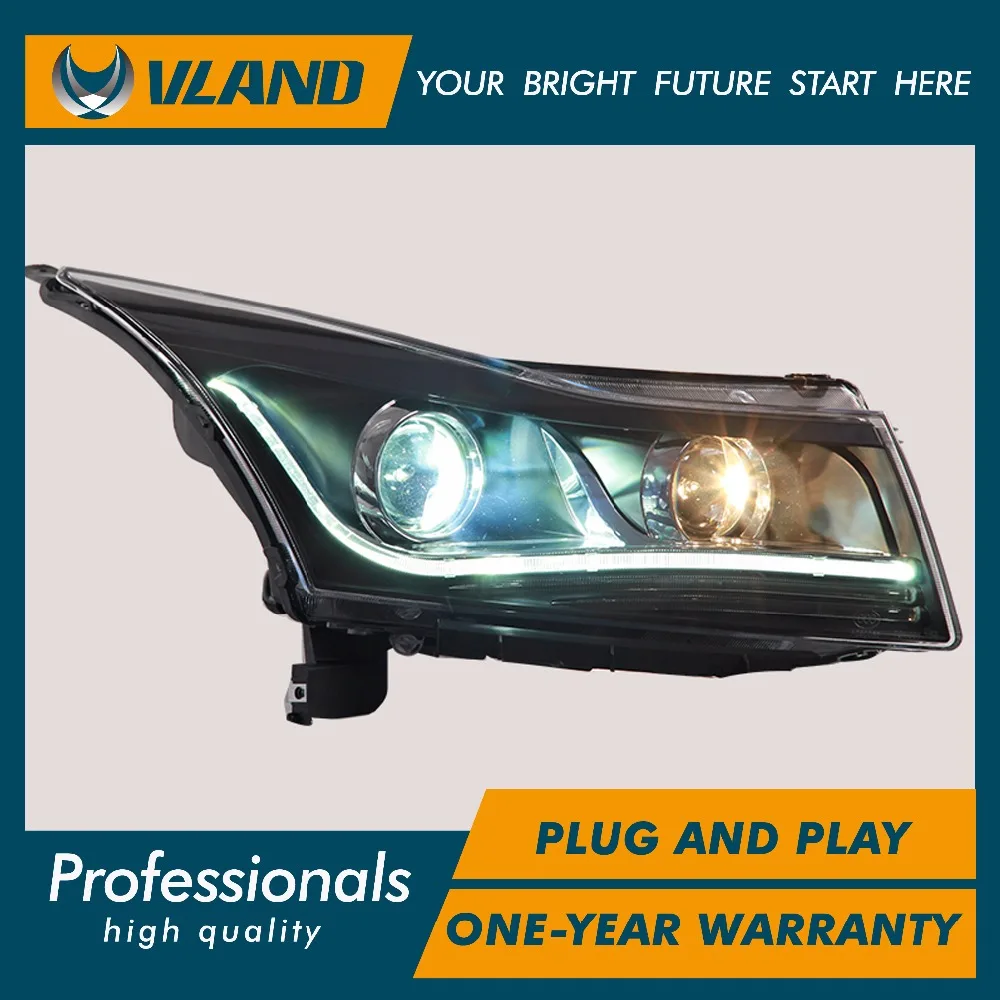 Vland factory для CRUZE головной светильник s светодиодный 2009 2010 2011 головной светильник передний светильник Биксеноновая линза ксенон HID