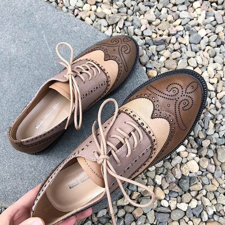 MLJUESE/женские туфли-лодочки из овечьей кожи Сезон осень-весна Цвет коричневый