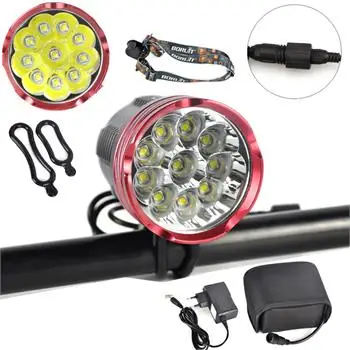 

Cycling 18000Lm 10x XM-L2 LED Front Bicycle Lamp Bike light Waterproof 20000mAh