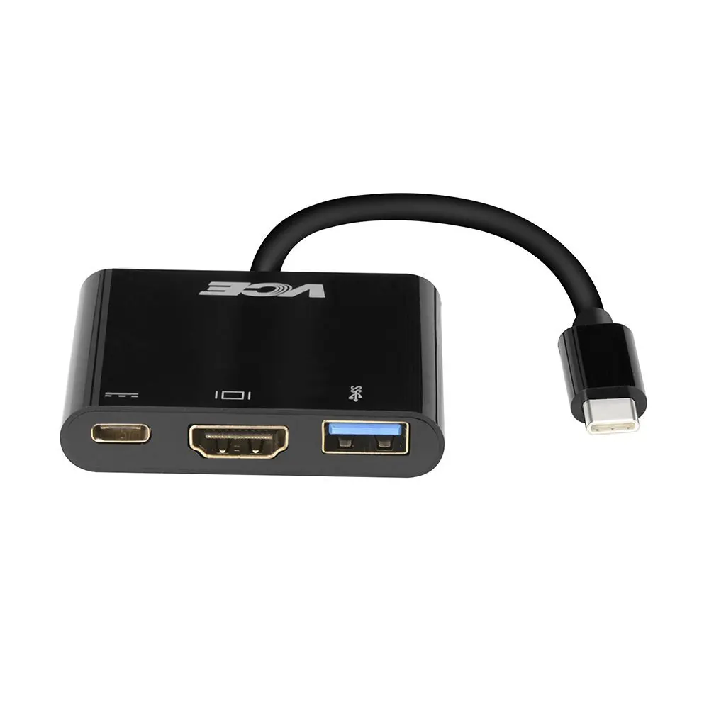 USB 3.1 Type C чтобы HDMI Адаптер VCE Тип HDMI/USB 3.0/Тип С Мультипортовых Конвертер для Нового