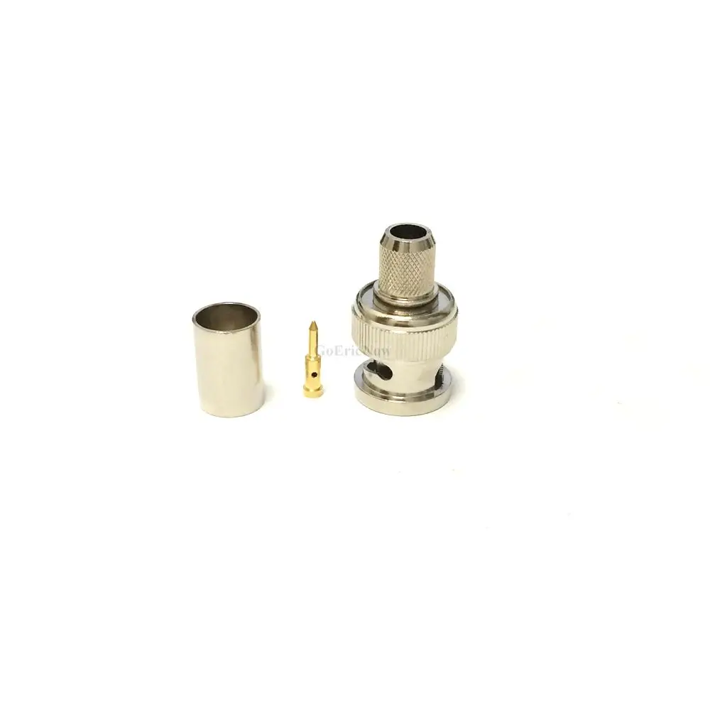 5 шт. RF коаксиальный 50 Ом BNC штекер для 5D-FB 50-5 LMR300 RG5 RG6 Коаксиальный Кабельный