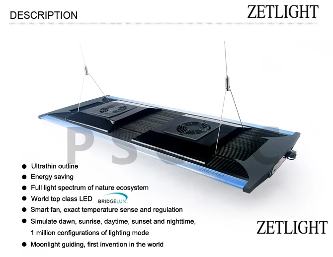 ZETLIGHT ZT-6800 Wifi COB+ объектив морской светодиодный аквариумный свет для кораллового рифа рыболовный Танк светодиод в аквариум с регулируемой яркостью осветительный прибор