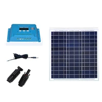 kit solar plate 12v 40w chargeur solaire 12 volt battery solar controller 12v24v 10a auto carmping car caravan motorhomes