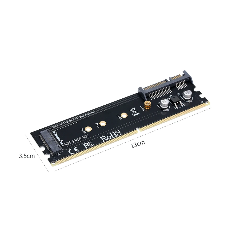 M.2 (NGFF) B key 2230/2242/2260/2280 SSD адаптер DDR4 слот для памяти Расширенная карта DDR на жесткий