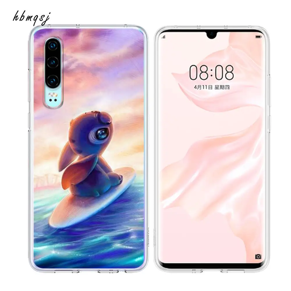 Чехол для huawei p20 lite силиконовый мягкий чехол с милым мультяшным Микки