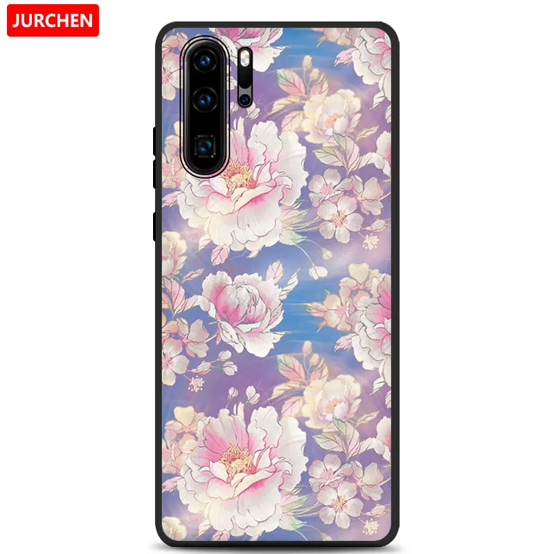 46 Чехол для телефона JURCHEN для huawei P30 Pro, чехол для huawei P30, чехол из ТПУ с рисунком, силиконовая Мягкая задняя крышка для huawei P30 P30Pro, чехол - Цвет: 46
