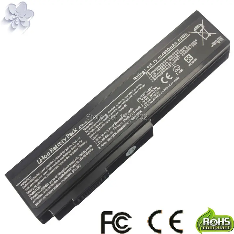 

Аккумулятор для ноутбука Asus N53, A32, M50, M50s, N53S, N53SV, A32-M50, M51E, M60J, M70Sr, X55Sr, X57, X64, G50, G51, G60, 4800 мАч