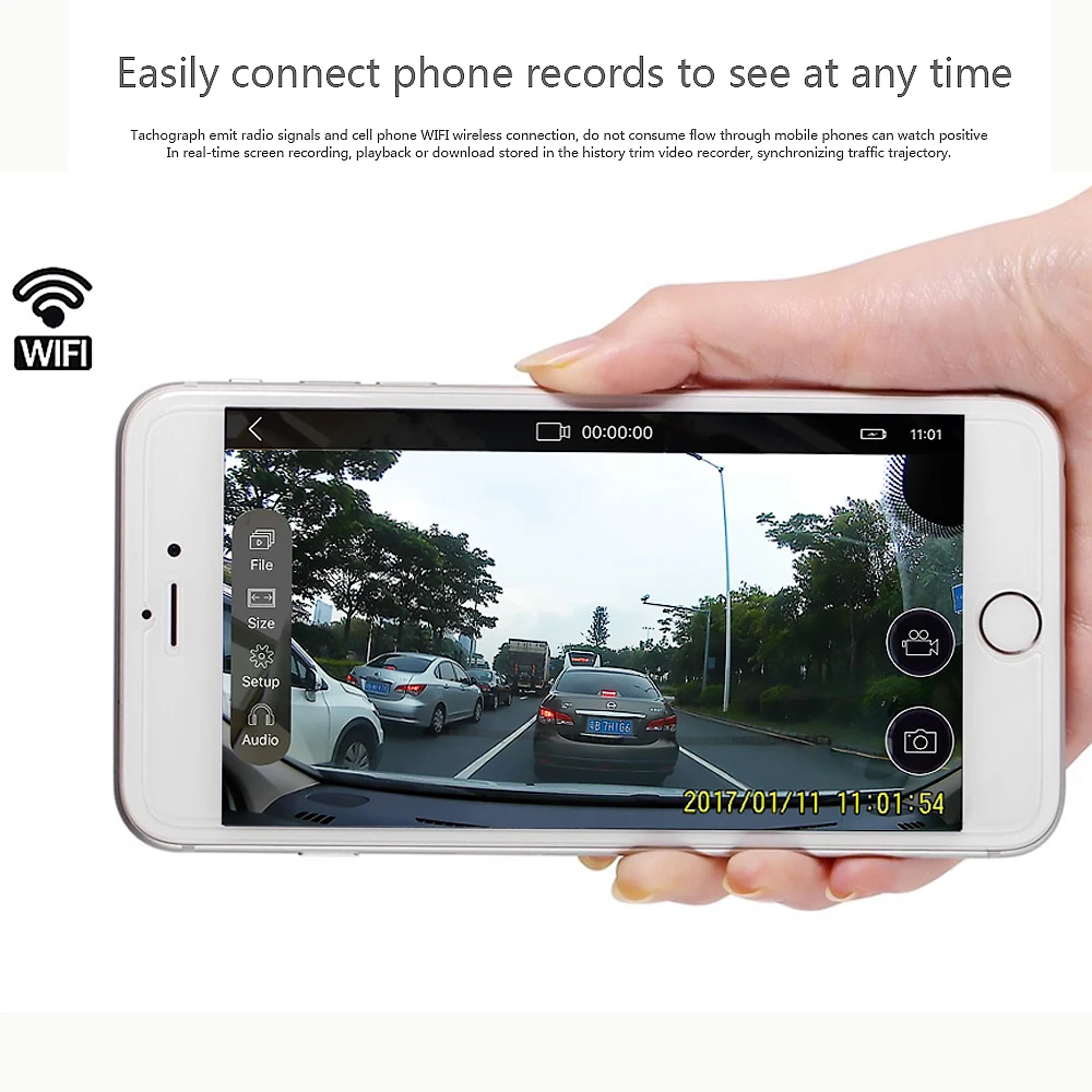 Junsun автомобилей Wi-Fi DVR Камера Новатэк 96655 imx 322 Full HD 1080 P dashcam видео Регистраторы для