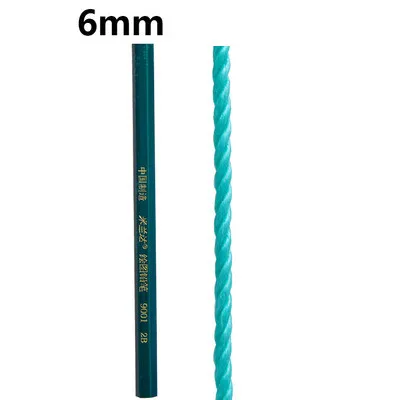 Green 6mm Плетеная нейлоновая веревка износостойкая Водонепроницаемая износостойкая сушильная веревка для одежды уличная веревка для грузовика зеленая полиэтиленовая пластиковая веревка - Цвет: Green 6mm