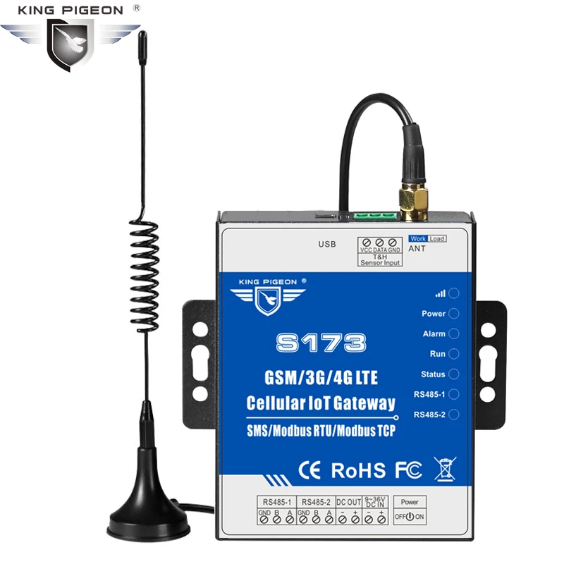 Шлюз Modbus с двумя Sim картами для промышленной автоматизации экологический