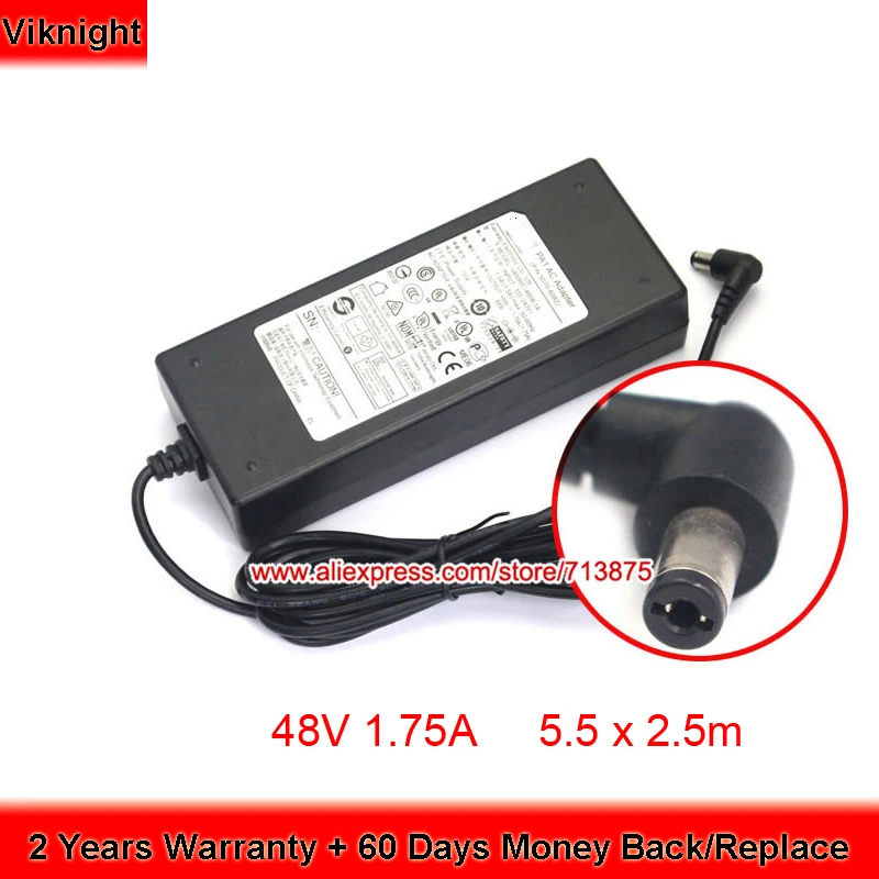 Натуральная 48 V 1.75A PA1 адаптер переменного тока для Hp Procurve 2520G-8-POE переключатель J9137A 5070-6082 J9298A VAN90C-480B-1A