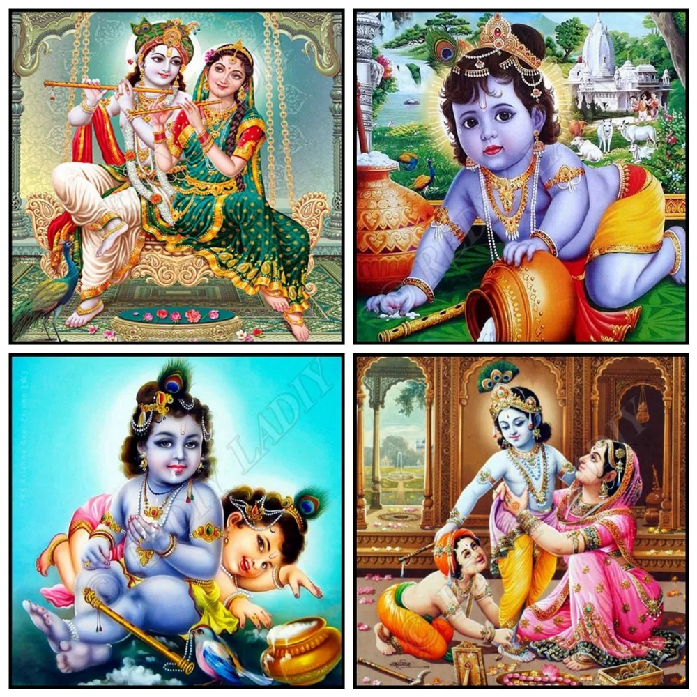 Картина с бриллиантами религиозная икона стразы квадратная/круглая Алмазная