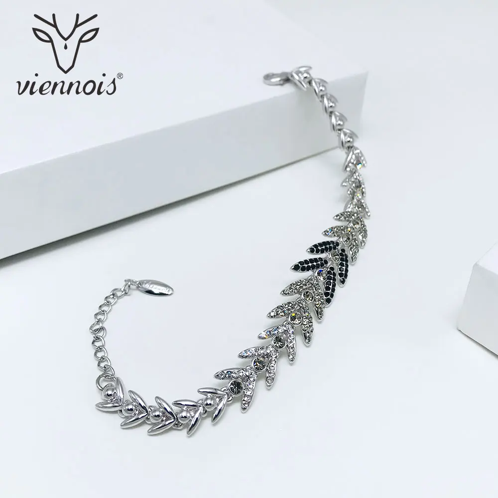 От Viennois покрытие из кубического циркония Браслеты &amp Браслеты-кольца для женщин