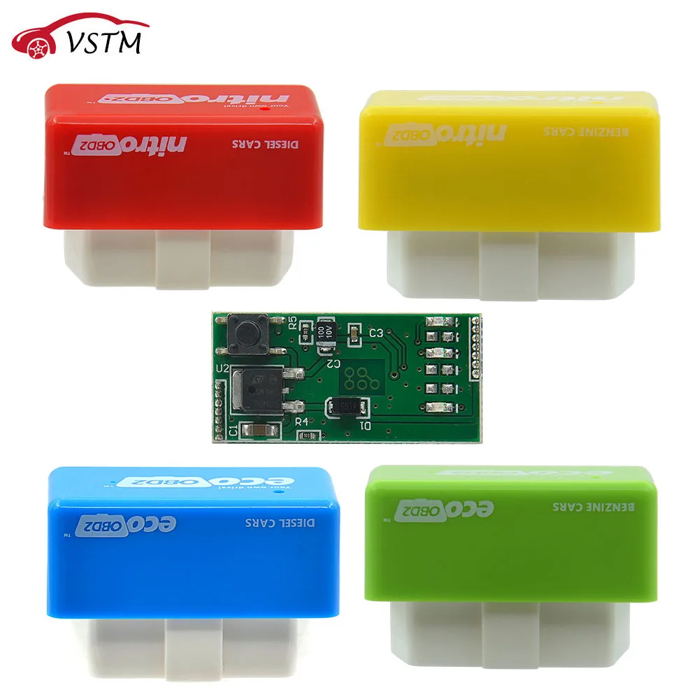 Для бензиновых/дизельных автомобилей NitroOBD2 EcoOBD2 ECU чип тюнинг коробка
