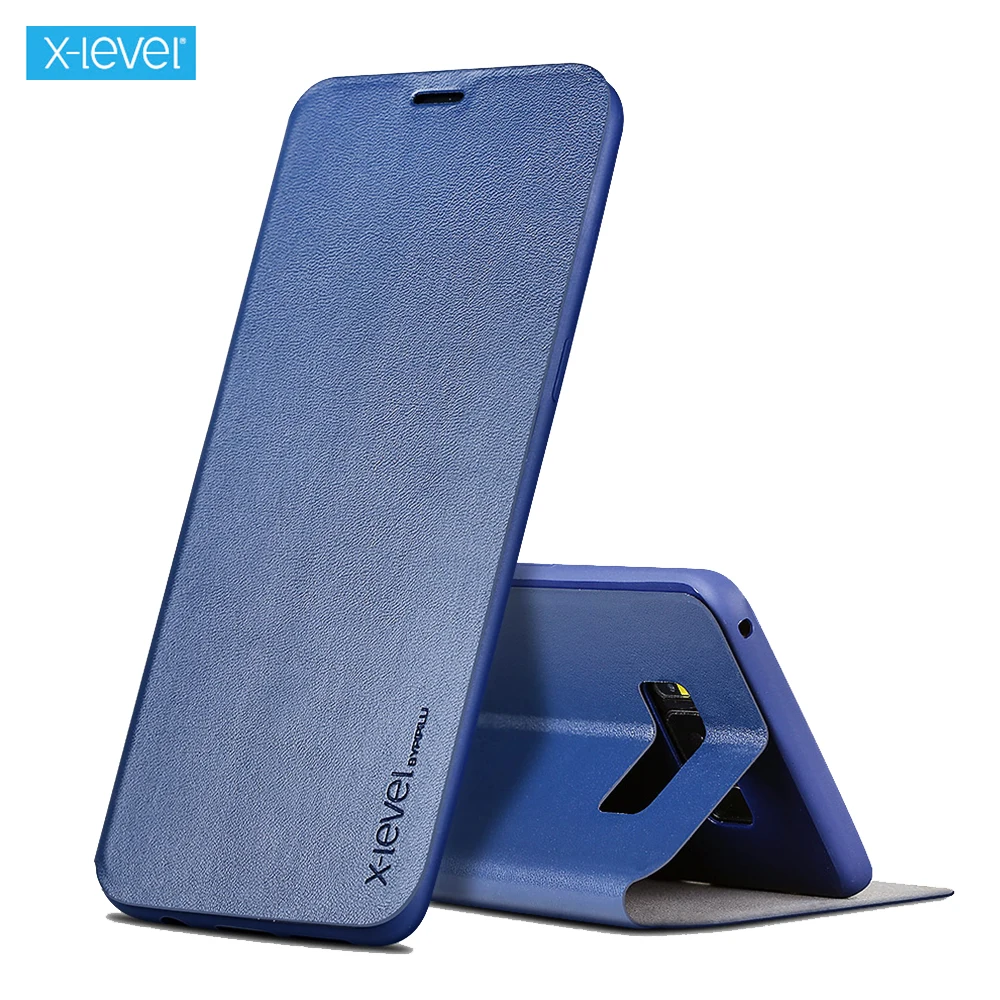 

Чехол-книжка X-Level для Samsung Galaxy S20 Plus S21 Ultra Fibcolor, кожаный Ультратонкий чехол-бумажник из ТПУ, Note 20