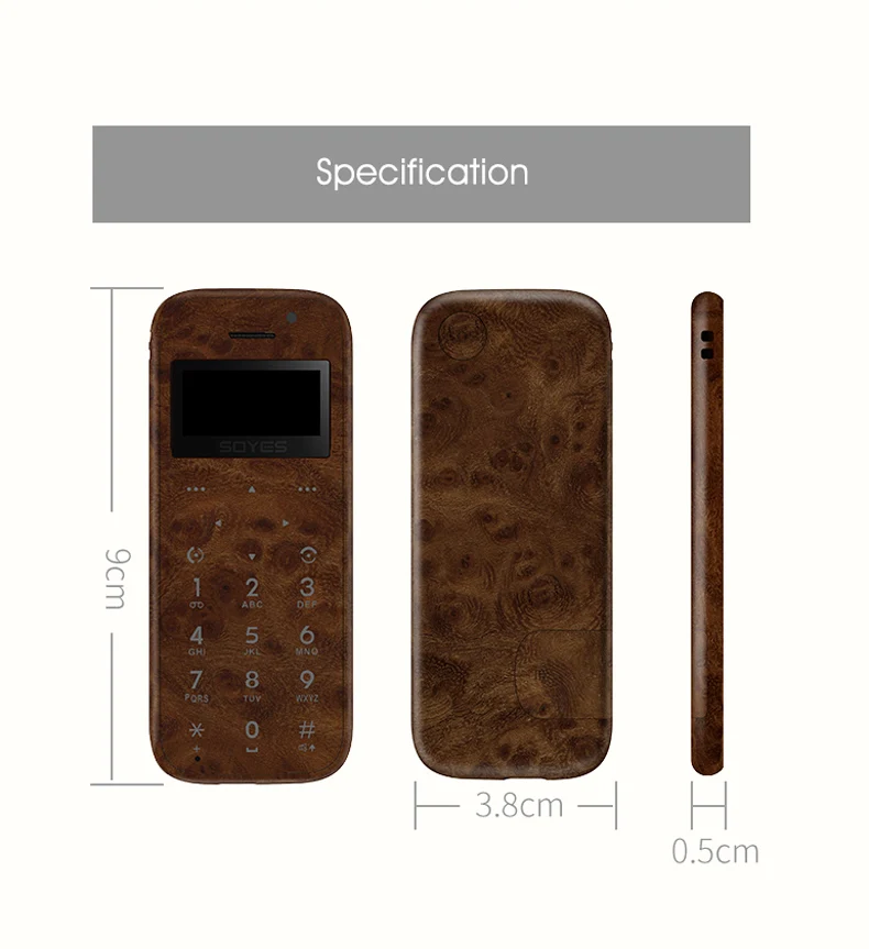 SOYES, Мини, ультра тонкий, для кредитных карт, мобильный телефон, Bluetooth, SOS, быстрый набор, черный список, FM радио, русский ключ, одна sim-карта, мобильный телефон