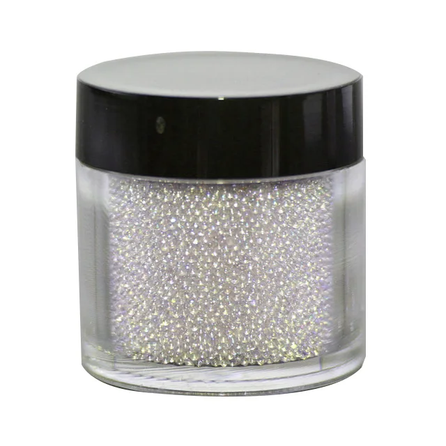 10 г 7 цветов DIY Micro Beads дизайн ногтей 3D украшение Икра штифт шпильки порошок стеклянные бусины блестящие украшения для маникюра легко применять TSLM1 - Цвет: 07