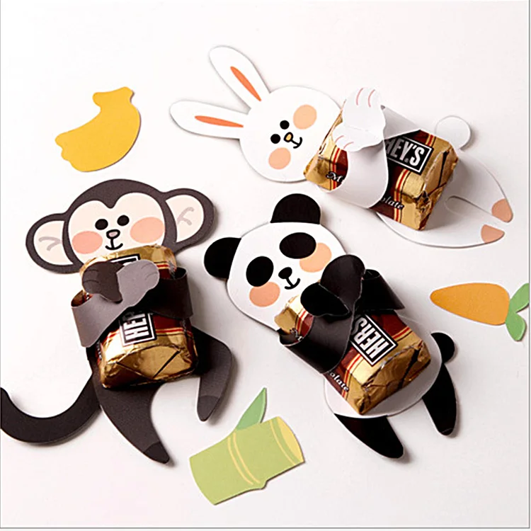 24 шт. Милая коробка для конфет и леденцов в стиле сафари украшение детского