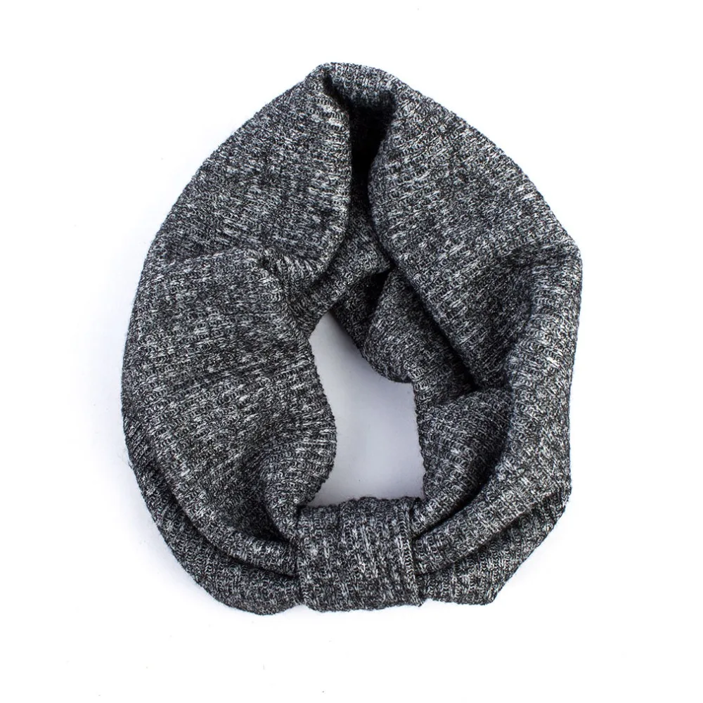 Geebro Женская трикотажная однотонная широкая повязка на голову Весенняя мода