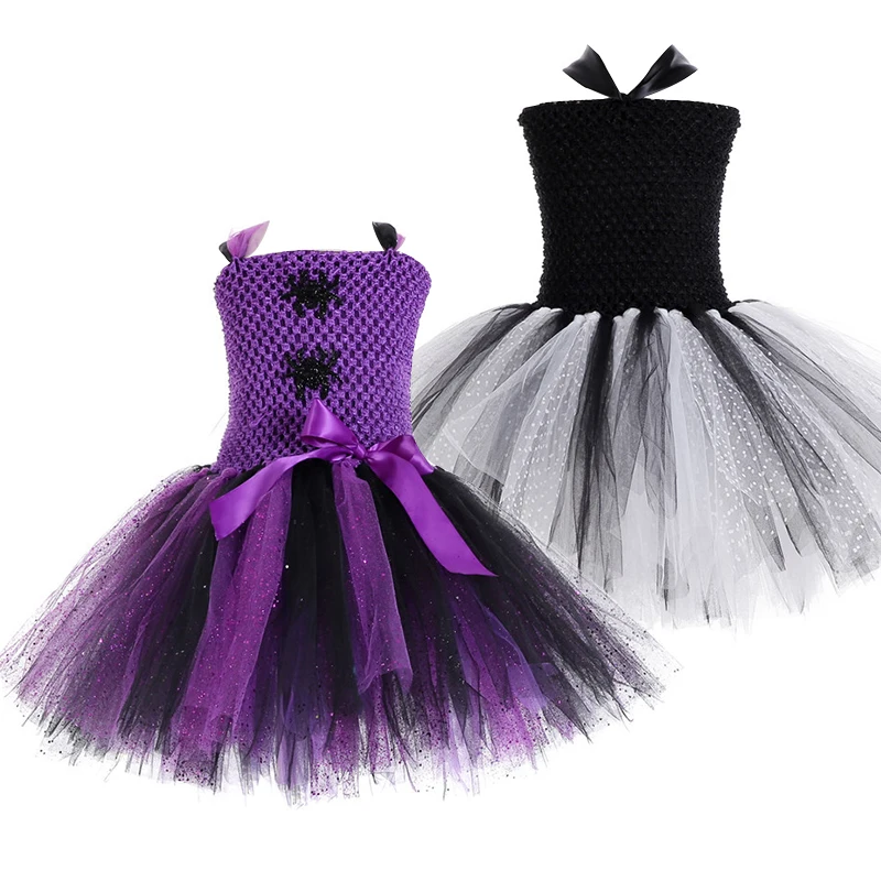 Детское платье-пачка с изображением паука для девочек платье малышей на Хэллоуин