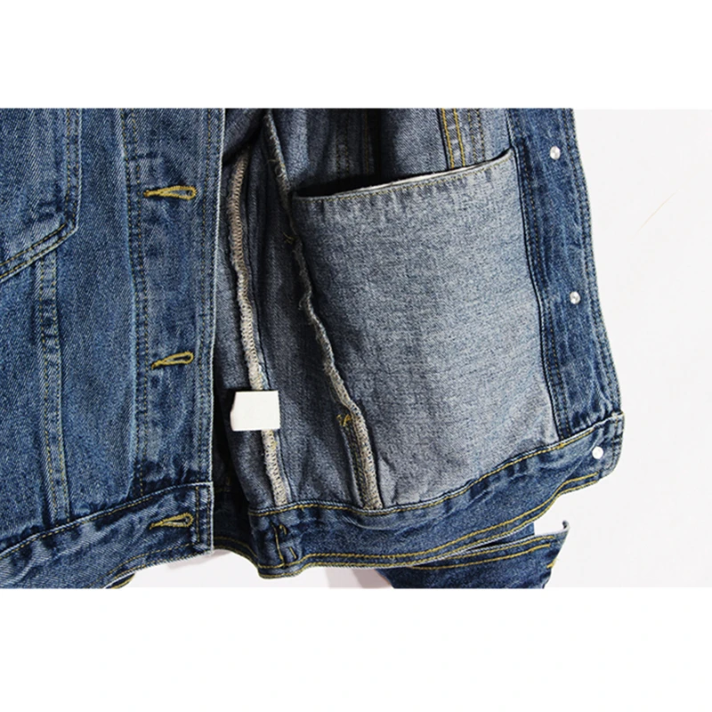 

High Quality Red Denim Jacket Women Jeans Jacket Female Spring Autumn Fashion Plus size Loose Casual Long sleeve Outwears Women