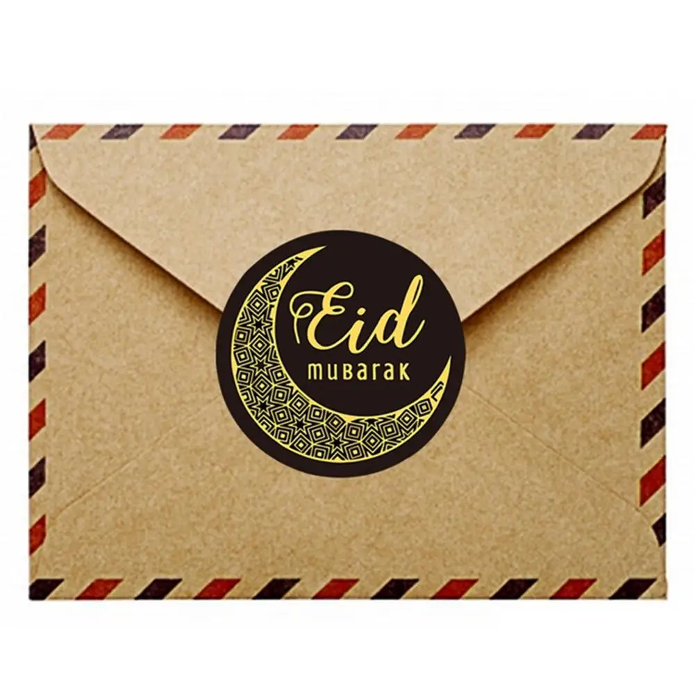Черные наклейки Eid Mubarak Рамадан Kareem Декор исламский мусульманский декор для