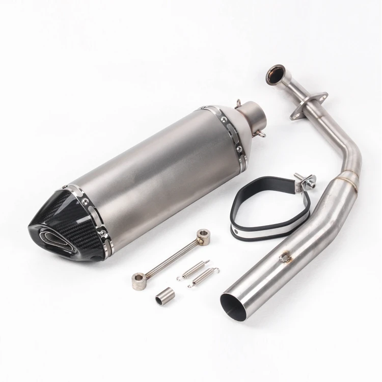 Мотоцикл карбоновый глушитель на выхлопную трубу побег с передней Труба